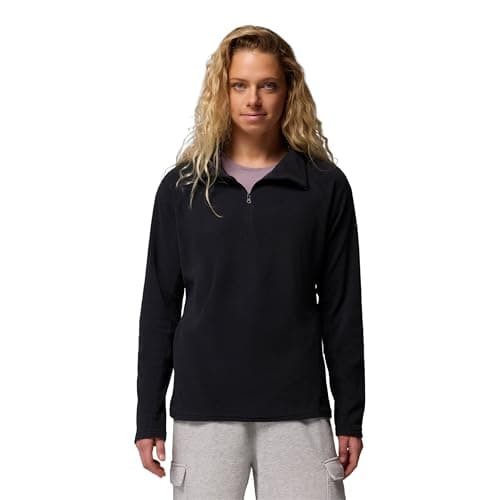 Image of Columbia Women's Glacial 4 Half Zip Fleece Pull Over, BLACK, Size L