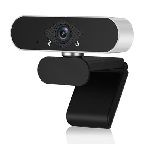 Image of SANSCO 1080p Full HD Webcam with Microphone, Noise-Reducing, Plug and Play PC USB Web Camera for Video Calling, Recording, Online Study, Conference and Gaming with Rotatable Clip