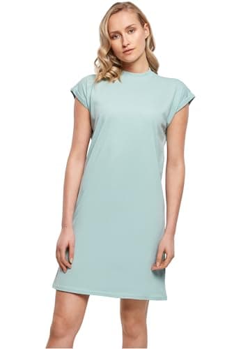 Image of Build your Brand Ladies Turtle Extended Shoulder Dress Casual Dress for Women Drop Shoulder Sizes XS - 5XL, Bluemint, 4XL