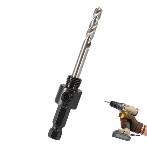 Image of Saw Arbor for 14mm-30mm Hole Saws, Compatible with Starrett, Drill Bit & Saw Hole Drill Bit, Ideal for 20mm 25mm 30mm Sets, with Extension Bar