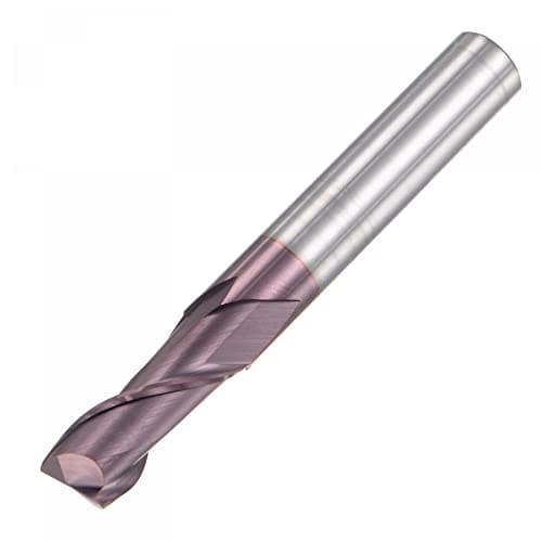 Image of sourcing map Square Nose End Mill, 8mm Tip Dia Solid Carbide AlTiN Coated CNC Router Bits 2 Flute Spiral Milling Cutter HRC55 with 8mm Shank 60mm (2.36-inch) Length