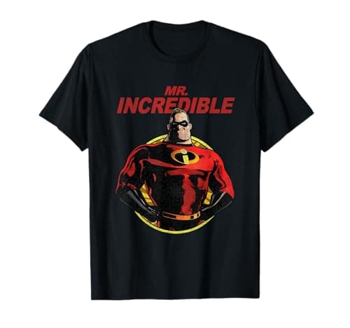 Image of Disney Pixar The Incredibles 2 Mr. Incredible Vintage Dad T-Shirt
