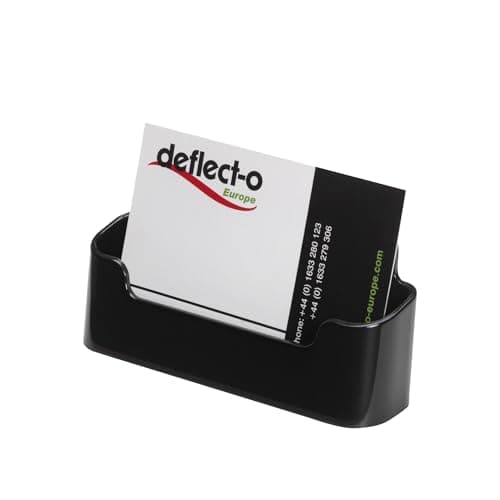 Image of Deflecto Single Landscape Business Card Holder 70104 - Black
