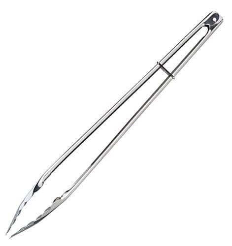 Image of KitchenCraft Large Stainless Steel Food Tongs, 4 cm (15.5"), Silver
