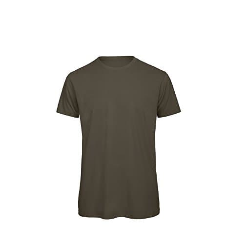 Image of B&C Mens Favourite Organic Cotton Crew T-Shirt (3XL) (Khaki)