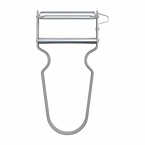 Image of Victorinox REX Peeler, Vegetable Peeler, Aluminium Handle, Stainless Steel Blade, Extra Sharp Straight Cut, Metal Colour 109 mm 6.0900