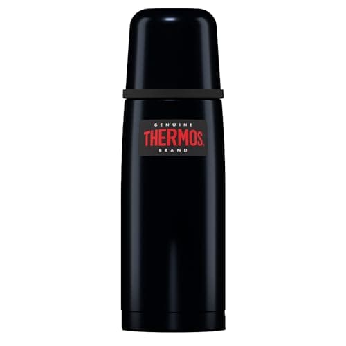 Image of Thermos - Light and Compact Flask Midnight Blue (350 ml) - Premium Leak Proof Insulated Tea & Coffee Flask for Hot & Cold Drinks, Built-in Cup, Push Button Stopper, BPA-Free, Durable Steel