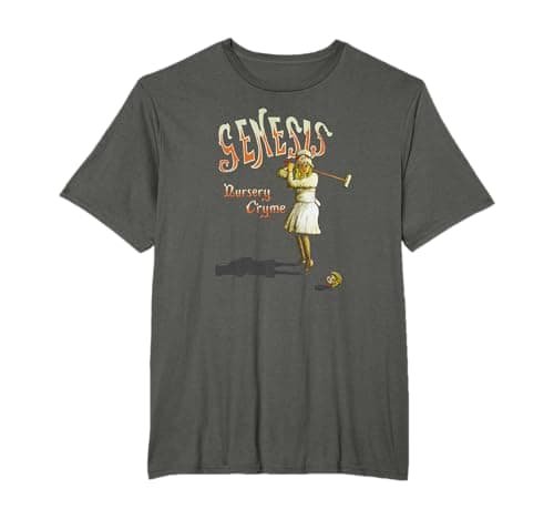 Image of Popfunk Genesis Nursery Cryme Official Licensed Black Cotton Blend T-Shirt, Women's, Short Sleeve, Small, US Size, Black