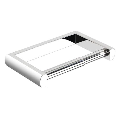 Image of SAYAYO Chrome Toilet Roll Holder Wall Mounted, Spring Loaded Toilet Paper Holder, SUS304 Stainless Steel Heavy Duty for Loo Tissue Roll for Bathroom Kitchen