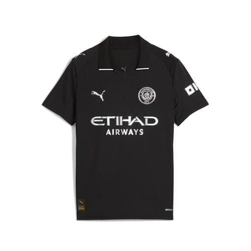 Image of Puma Manchester City FC Kids' Away Jersey 25/26, Black (Black), 140