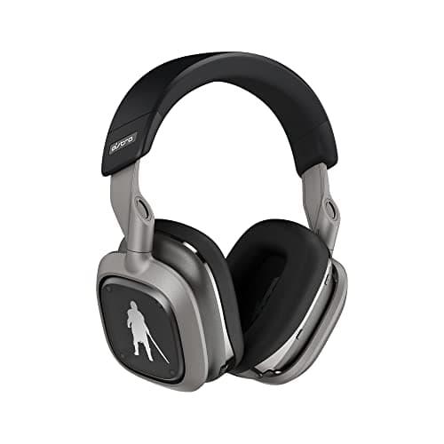 Image of Logitech G Astro A30 Lightspeed Wireless Gaming Headset for PS5 - Bluetooth, 2.4Ghz, Built-In & Detachable Mic, USB-C, 3.5mm, for PlayStation, Nintendo Switch, PC - The Mandalorian Edition - Silver