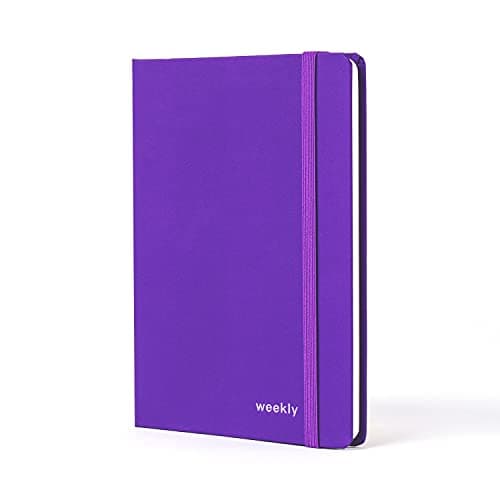 Image of Jumble and Co Moodler B6 Week to View Undated Diary - Royal Mess Purple