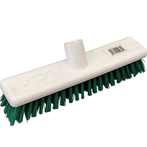 Image of Robert Scott & Sons Abbey Hygiene Broom Head Hard Washable 12in Green 102903GREEN