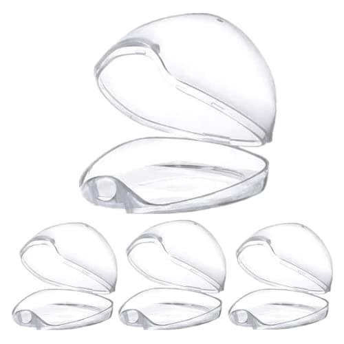 Image of FZGLHQQ Dummy Case, 4 Pcs Transparent Pacifier Baby Dummy Case Pacifier Case Soother Pod Storage Box Pacifier Holder Box for Kids