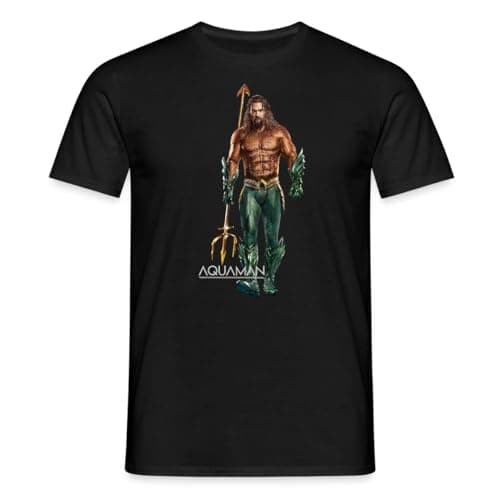 Image of Spreadshirt Aquaman Movie Aquaman Portrait Men's T-Shirt, 4XL, Black