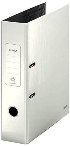 Image of Esselte 10050001 - Leitz Wow Lever Arch File A4 80mm Pearl White PK10