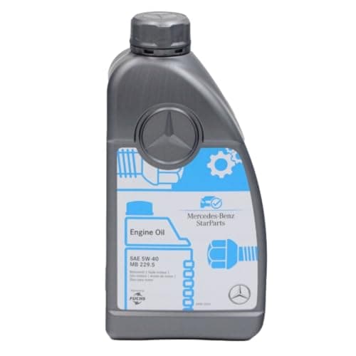 Image of Mercedes-Benz Genuine Engine Oil SAE 5W-40 1 Litre MB 229.5 Specification Synthetic A000989681011FSEW OEM Motor Oil for Petrol & Diesel Engines Without DPF Superior Lubrication Protection Performance