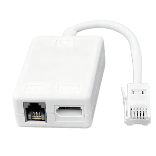 Image of ADSL Filter Microfilter Broadband Internet Microfilter Splitter BT Male to RJ11 Female for BT Sky Talktalk Phone Landline Modem Router Wifi Telephone Fax