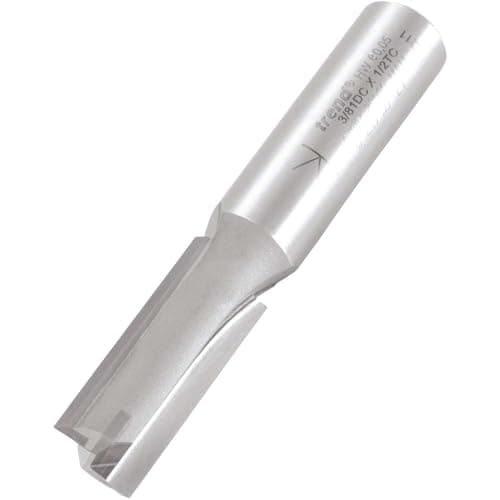 Image of Trend Professional Straight Two Flute Router Cutter, 1/2 Inch Shank, 12.7mm Cut Diameter, Clearance Ground, Tungsten Carbide Tipped, 3/81DCX1/2TC