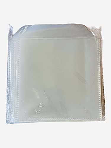 Image of 50 x Premium Quality 120 Micron Clear CD Sleeve with Flap (50 Pack) Branded Dragon Trading