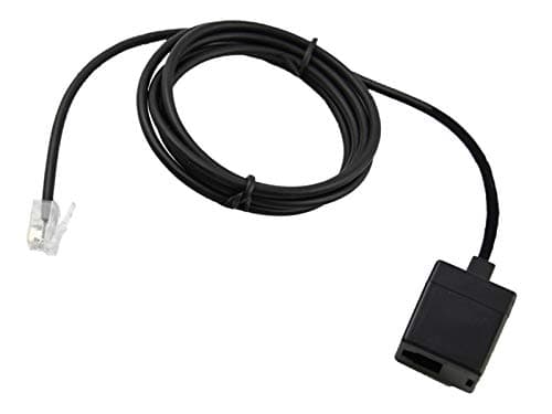 Image of WirelessFinest RJ9 Headset Adapter Extension Cord Quick Disconnect Release Connector from Male to Female 4P4C RJ9 Plug for Plantronics, Jabra, Desk Office Phones