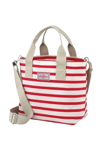 Image of Cath Kidston Breton Stripe Small Tote Red and White CHECK SIZING