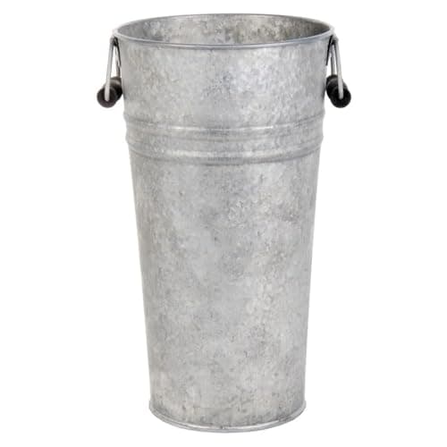 Image of Fallen Fruits OZ33 Large Old Zinc Vase, Silver, Number: 1 Item, 18.600000000000001 x 16.399999999999999 x 30 cm