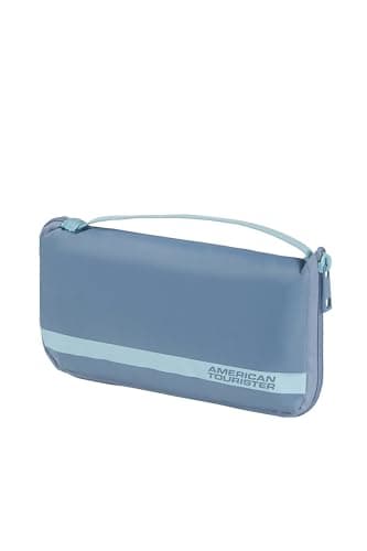 Image of American Tourister - Luggage Cover M, Foldable Suitcase Cover, Travel Suitcase Protection, 62 x 45 x 30 cm, Stone Blue/Blue