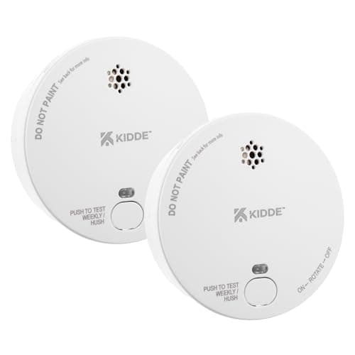 Image of Twin Pack - Kidde 2030-DSR Battery Powered Optical Smoke Alarms for Home | 9V Replaceable Battery (Included) | 10 Year Sensor Life and Fully Certified