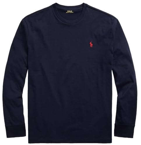 Image of Polo Ralph Lauren Mens Jersey Long Sleeve T-Shirt, Ralph Lauren Navy, Large