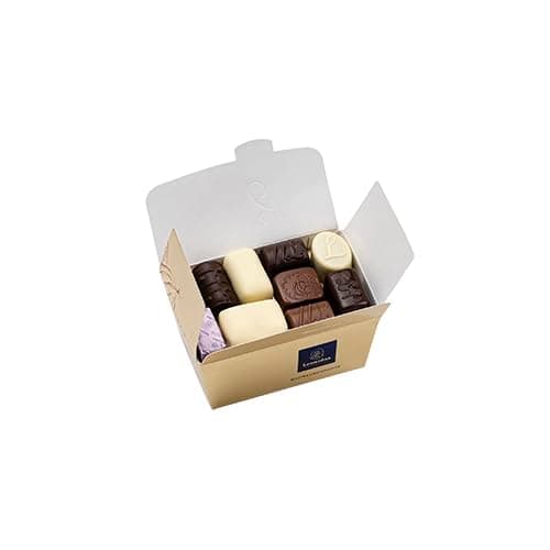 Image of Leonidas Mixed Belgian Chocolates – 250g Assortment Gift Box – 14pcs Milk, White & Dark Chocolates – Ribbon Wrapped – 100% Cocoa Butter, No Palm Oil