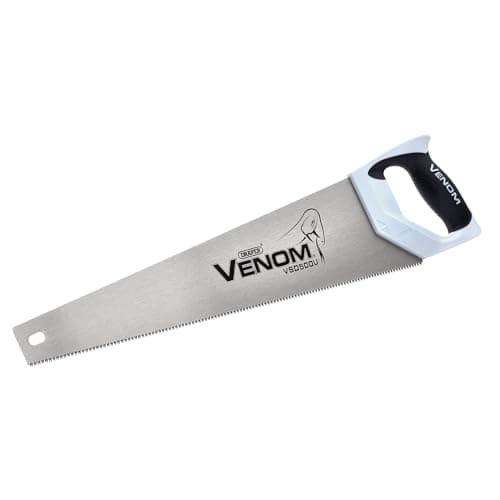 Image of Draper Venom® UPVC Handsaw, 500mm, 13tpi/14ppi - 20338 - Double Ground Hardpoint, Ergonomic Soft Grip Handle