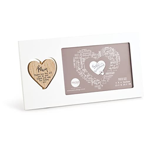 Image of Said with Sentiment 7074 Mum Photo Frame, White, Photo Size 6 x 4 inches