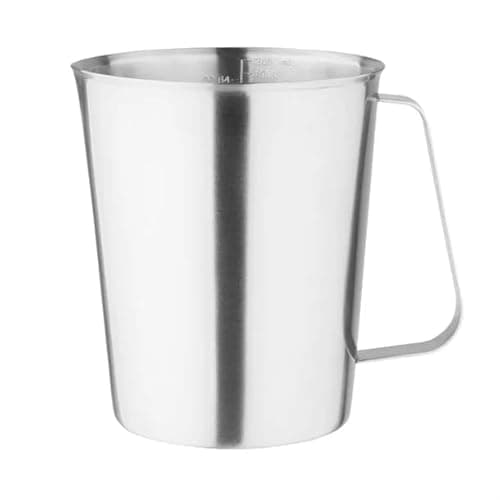 Image of Vogue Stainless Steel Measuring Jug 2ltr - Ideal for Food Preparation, Dishwasher Safe CZ858