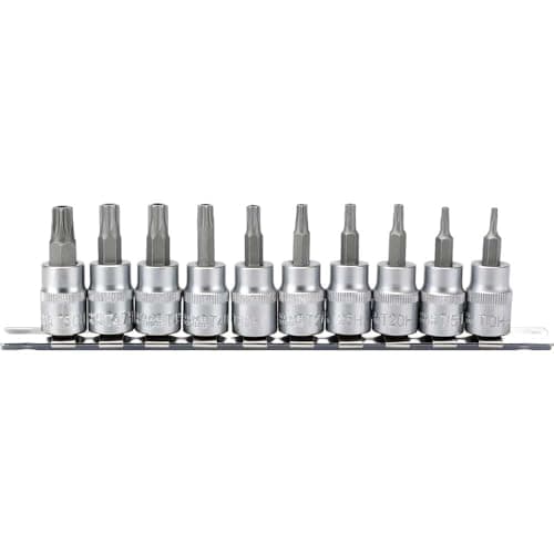 Image of Draper 10 Piece 3/8" Drive Torx Socket Bit Set 55mm
