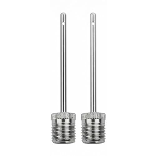 Image of Lionstrike Stainless Steel Ball Pump Needle, Football Pump Needle, Ball Inflator Needle with Side Holes For Inflating Various Sports Balls (2 Pack Needle Set)