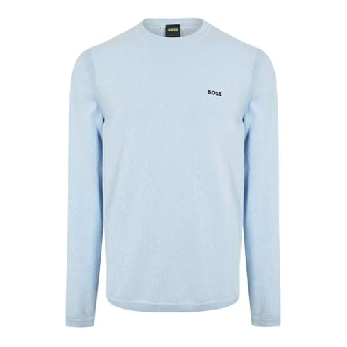 Image of BOSS Mens Crew Neck Jumper - Blue 460 XL