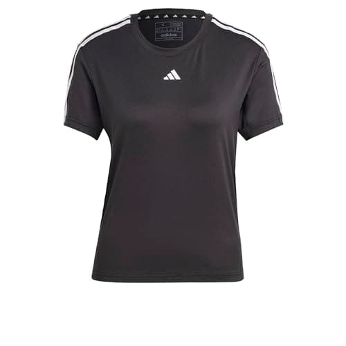 Image of adidas Women's AEROREADY Train Essentials 3-Stripes Tee, Black/White, XXL