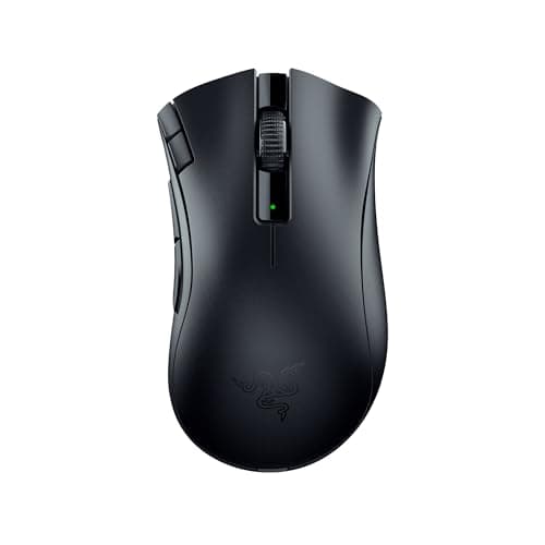 Image of Razer DeathAdder V2 X HyperSpeed - Ergonomic Mouse for Wireless Gaming (235 Hours of Battery Life, HyperSpeed Wireless, 14K DPI Optical Sensor, Mechanical Switches Gen-2, 7 Programmable Buttons) Black