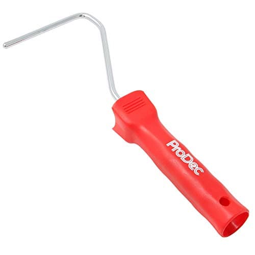 Image of ProDec 4 inch Mini Paint Roller Frame Compatible with All Mini Paint Rollers - 10 inch long, Universal 6mm Diameter Chrome Push Fit Bar with Trade Quality Handle