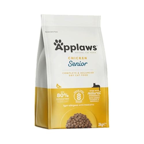 Image of Applaws Complete and Grain Free Dry Cat Food for Senior Cats, Chicken 2 kg Bag