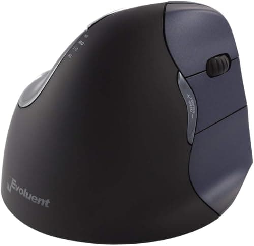 Image of Evoluent Right Handed Wireless Vertical Mouse, VMOUS4WRLHY