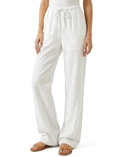 Image of Zylioo Laidies Trousers Extra Tall Wide Leg Trousers for Women UK Long Leg Confotable Summer Palazzo Pants Relaxed Fit