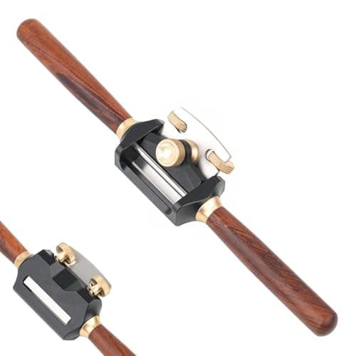 Image of TOOLCOOL Adjustable Spokeshave Hardwood Handle Spoke Shave for Woodworking (Flat Base)