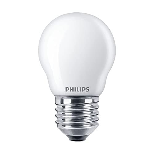 Image of Philips CorePro LED P45 4.3W (40W Equivalent) E27 ES Frosted Golf Ball Bulb, Very Warm White 2700K, Energy Saving LED Lamp, Edison Screw, Non-Dimmable, Long Life Incandescent Replacement