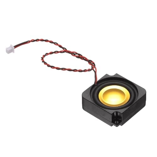 Image of PATIKIL 3 Watt 4 Ohm Mini Speaker, 1PCS Full-Range Mobile Portable Advertising Machine Micro Loudspeaker Connector for Small Electronic Projects, Black Gold