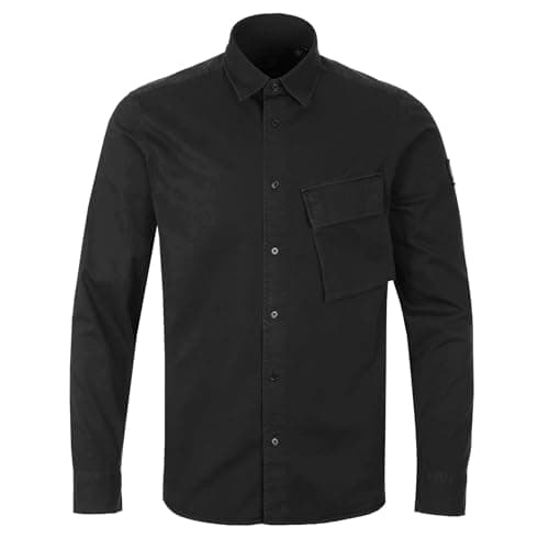 Image of Belstaff Scale Shirt in Black S
