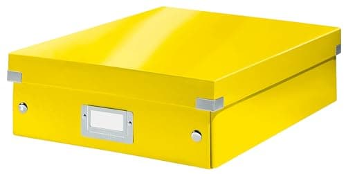 Image of Leitz Organiser Box, Click and Store Range 60580016 - Medium, Yellow