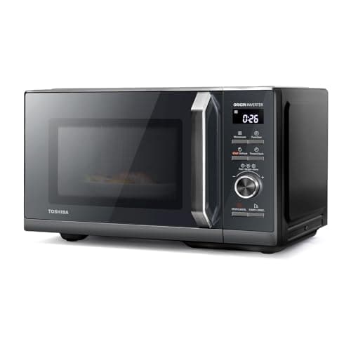 Image of Toshiba 25L 3-in-1 900W Microwave Oven in a Stunning Sleek Morandi Grey Colour, Origin Inverter, Chef Defrost, Microwave, Grill, Combi, 10 Power Levels, 7 Auto Menus, Easy Clean, MW3-AG25PFI(MG)