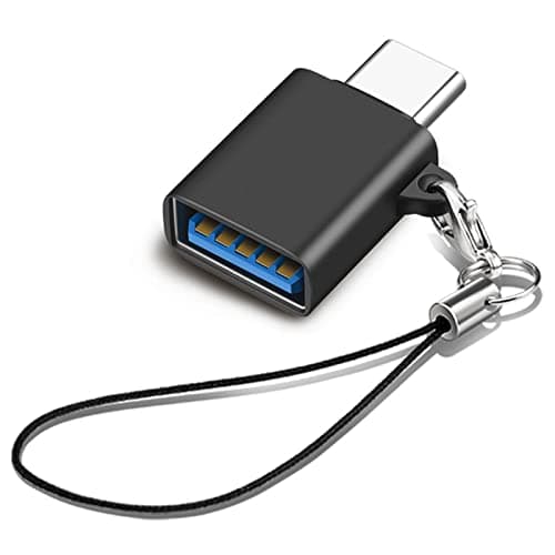 Image of iJiGui USB C to USB 3.2 10Gbps Adapter, USB C Male to USB 3.2 Female Adapter, Thunderbolt 4/3 to USB 3.1/3.0/2.0 OTG Adapter for MacBook Pro, Devices with USB Type-C-Black